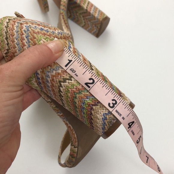 FRANCESCAS Strappy Chevron Chunky Heels, 6 - Picture 9 of 10